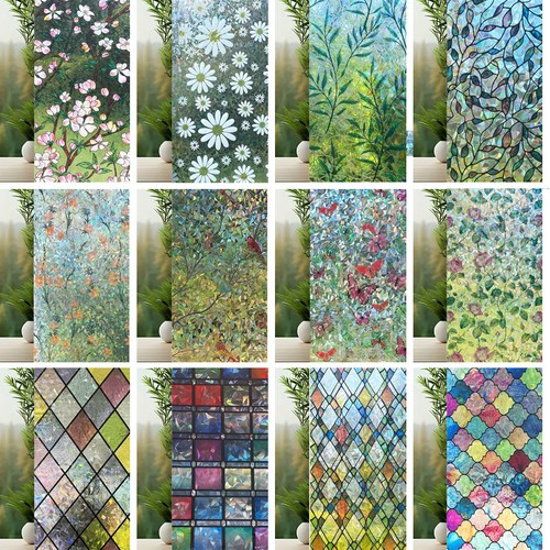 Rainbow frosted window film - rainbow,