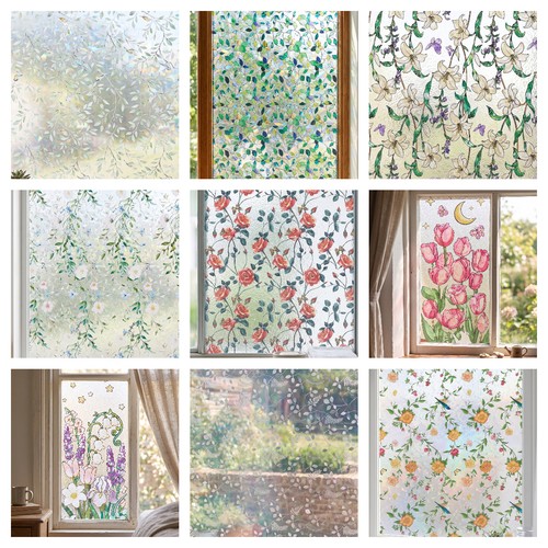 Rainbow frosted window - frosted,