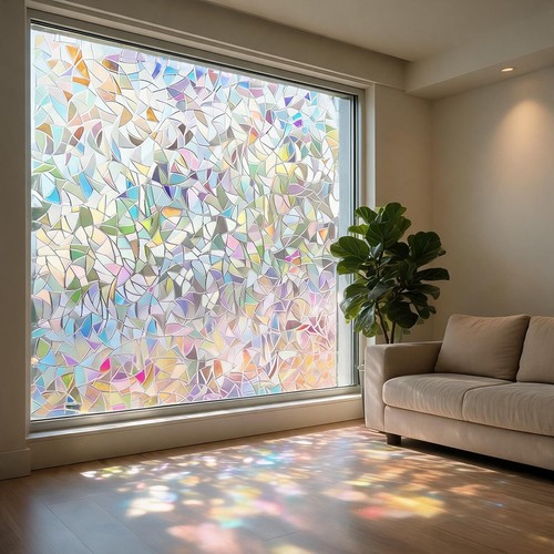 White pvc electrostatic window - pvc,