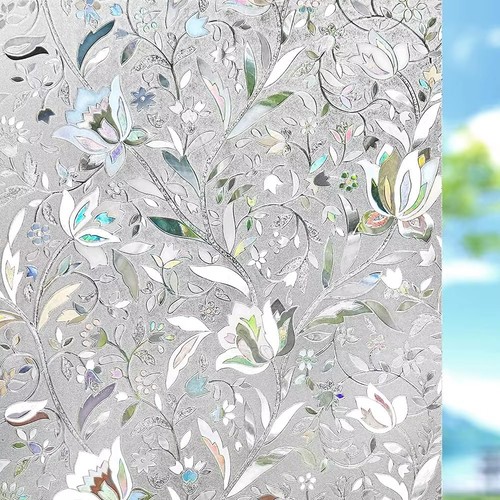 Rainbow frosted window - frosted,