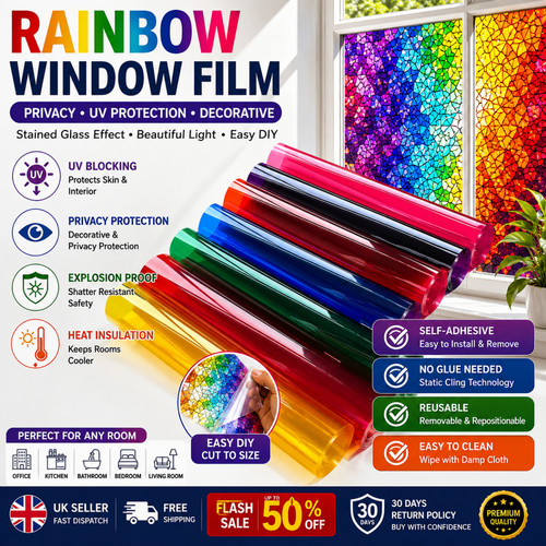 Rainbow window film - film, privacy