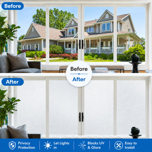Frosted window privacy film - window,