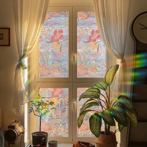 45x100cm floral window stick - 45x100cm,