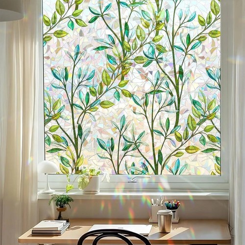 Rainbow frosted window - rainbow,